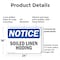 Signmission Soiled Linen Holding, 24 in W x Rectangle, Plastic OS-2PACK-NS-P-1824-L-18358 - alternate 7